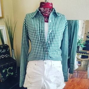 Vintage Gingham checked size Small, fits 4-6